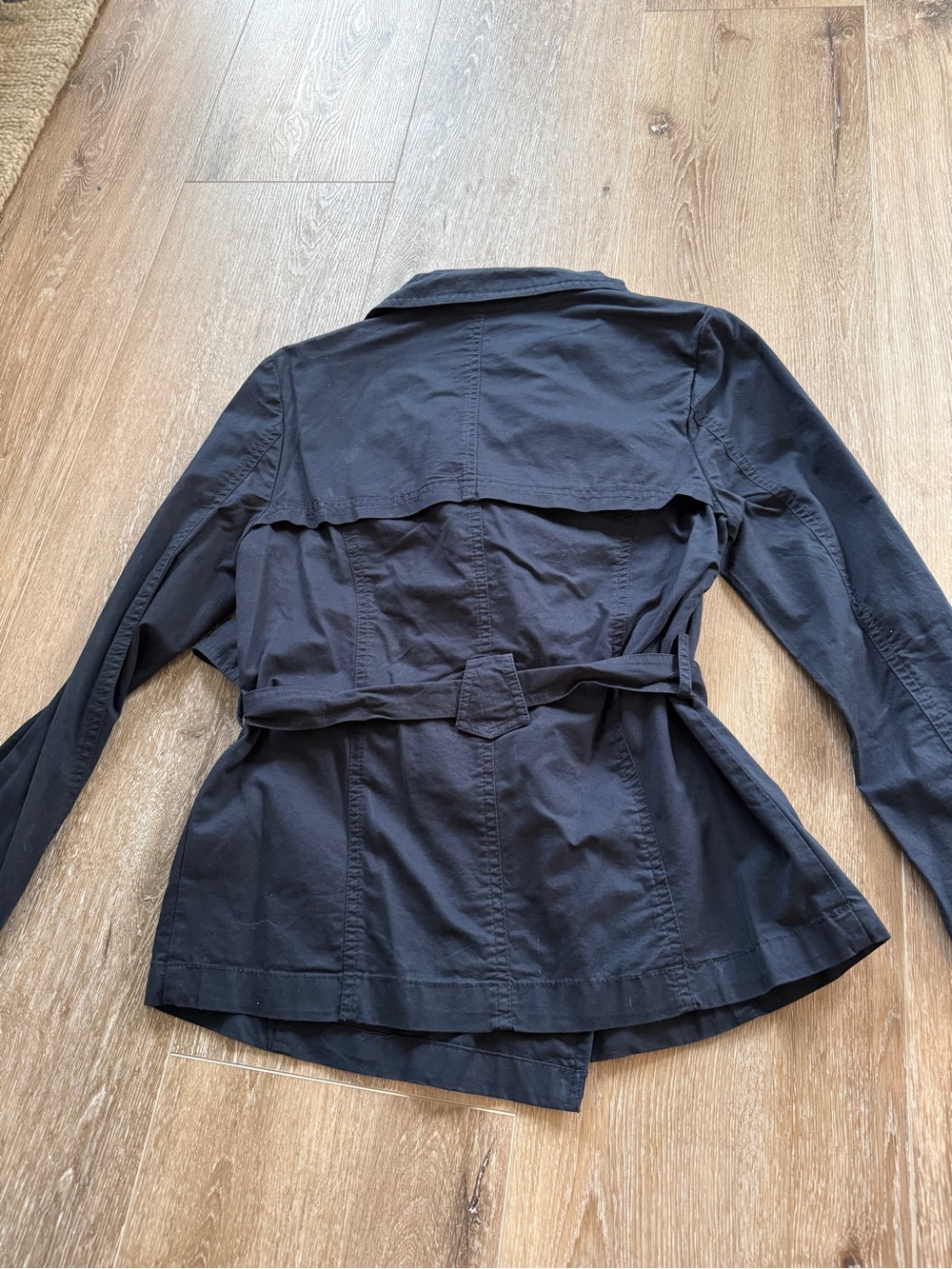 Love Tree Navy Casual Jacket with Label Detail - Picture 3 of 3